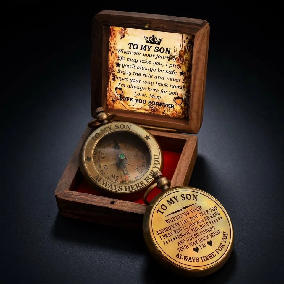 To My Son Compass, Wooden Box