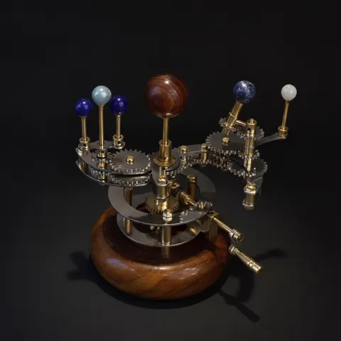 Brass Orrery Mini Solar System, Classic Edition view 1