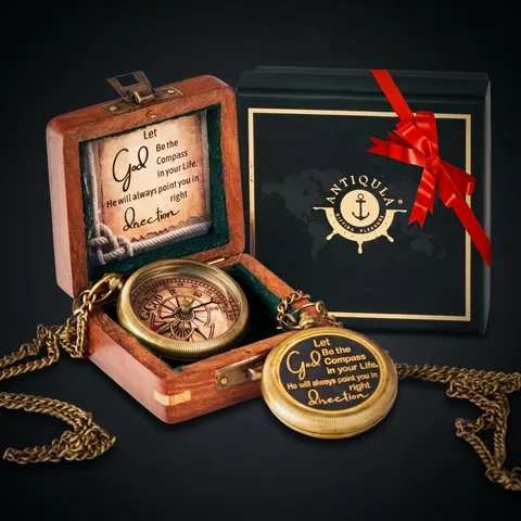 God Is My Compass, Wooden Box & Gift Box view 1