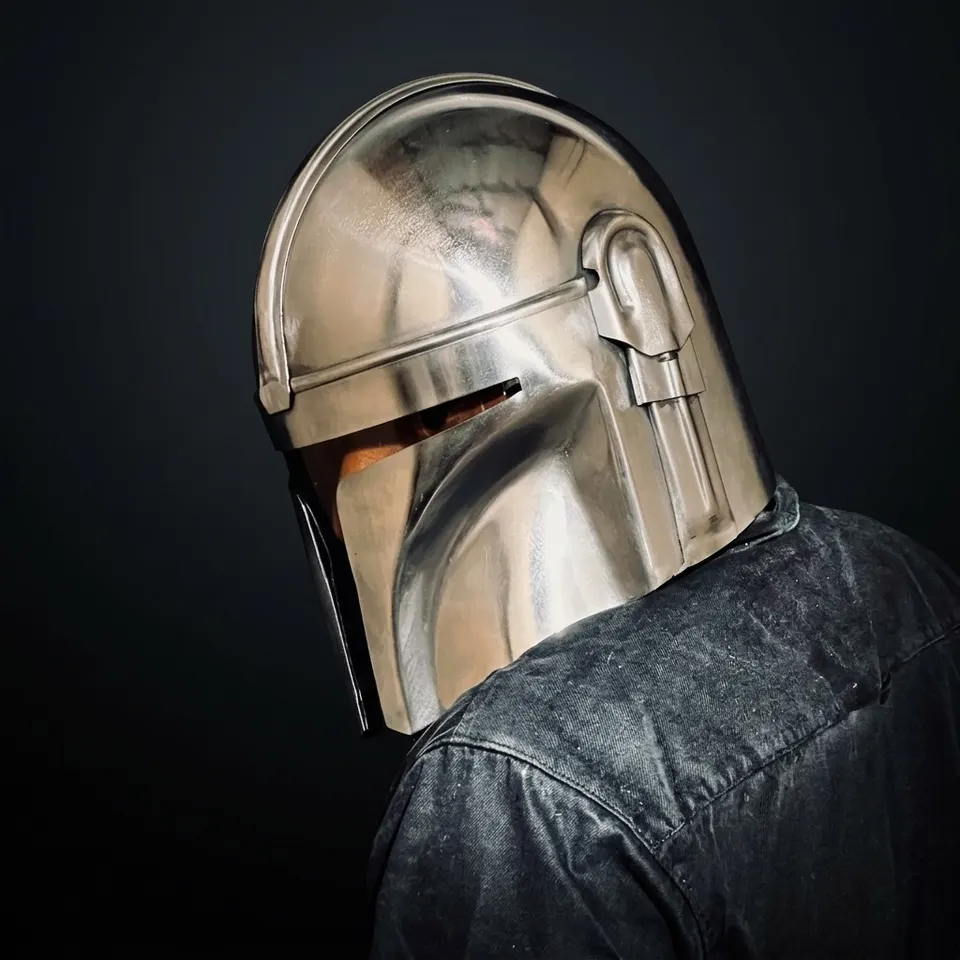 Mandalorian Bounty Hunter Helmet — Steel