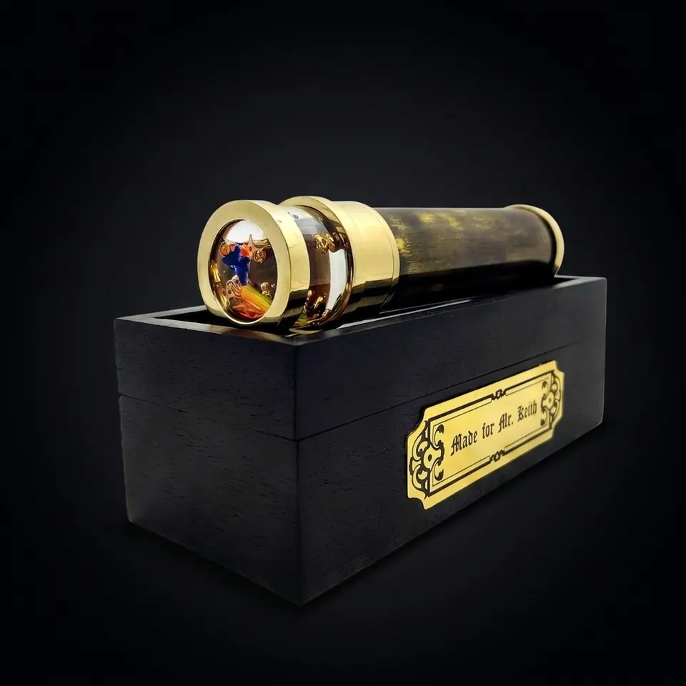 Handmade Brass Liquid Kaleidoscope