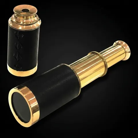 Brass Spyglass Telescope 6" for Kids view 1