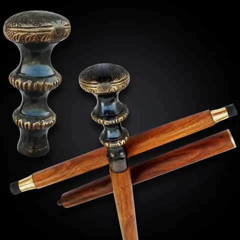 Nautical Round Handle Walking Stick view 1
