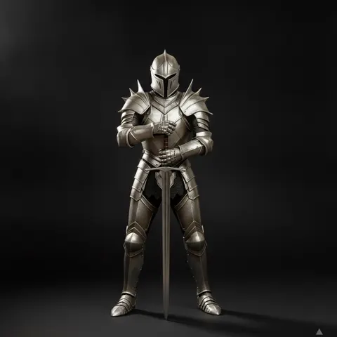 Medieval Knight Full Armor Suit with Handmade Steel for LARP and Display view 1