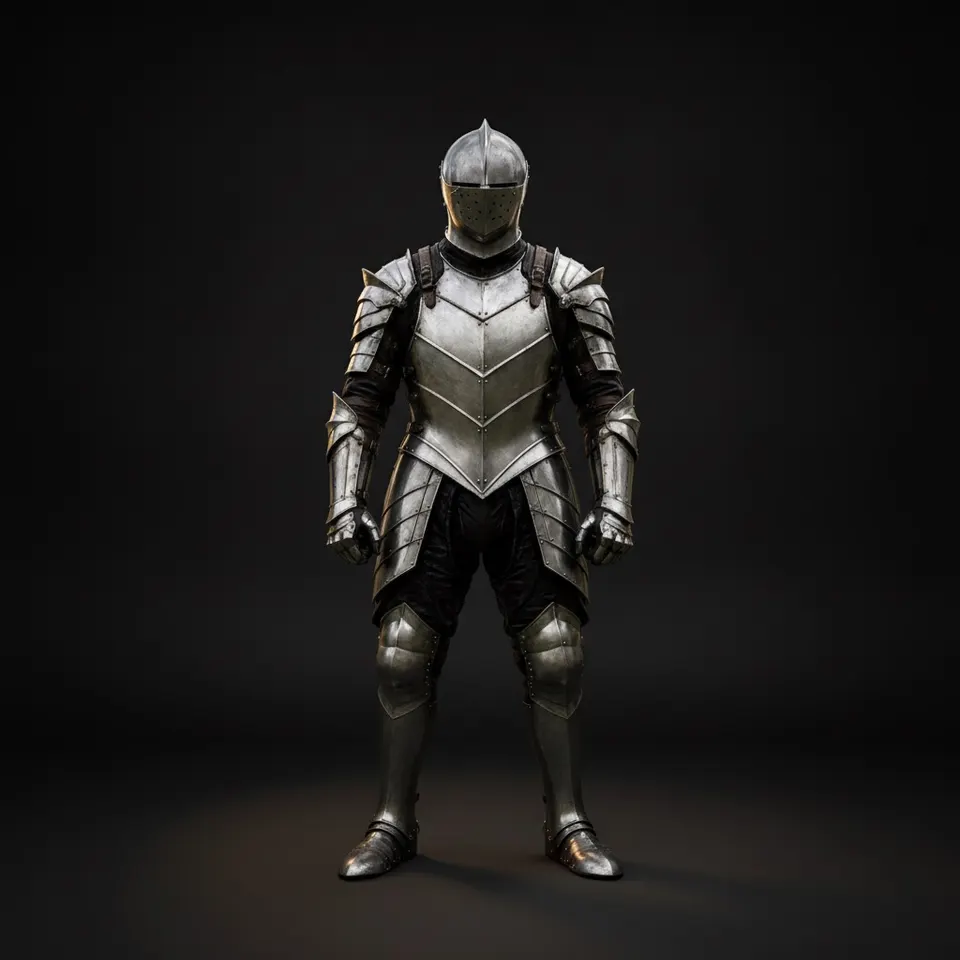 Medieval Knight Full Body Armor Suit with Gothic Wearable LARP