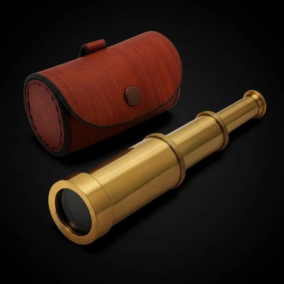Brass Spyglass Telescope 6" for Kids