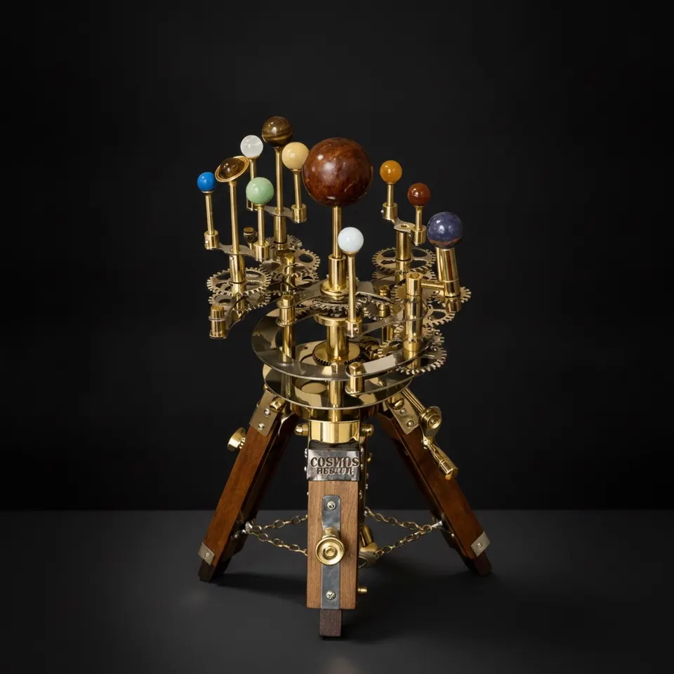 Brass Solar System Orrery, Museum Display