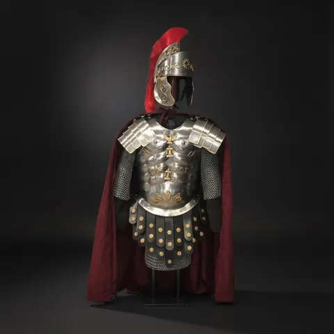 Greek Roman Muscle Armor Cuirass with Full Greco-Roman LARP Set view 1