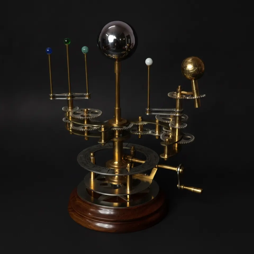 Antique-Style Brass Solar System Orrery, Museum