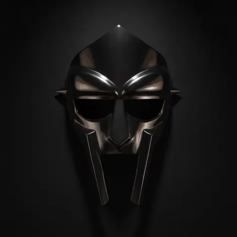 MF Doom Mad-Villain Steel Face Armor — Black view 1