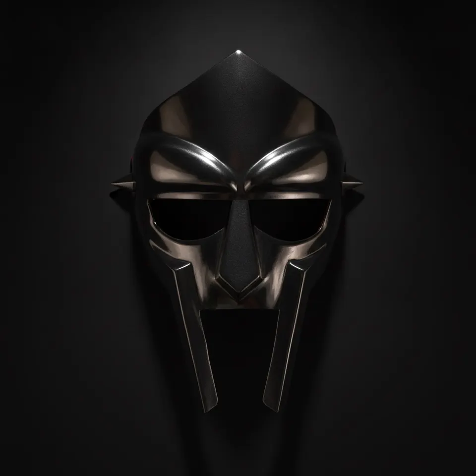 MF Doom Mad-Villain Steel Face Armor — Black