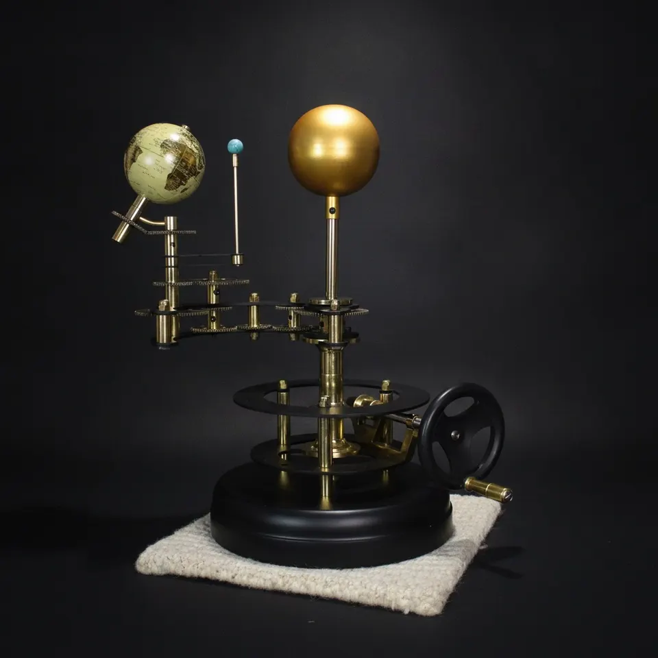 Vintage-Style Brass Solar System Orrery, Museum