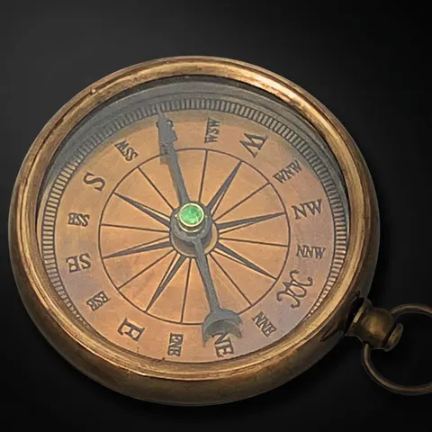 Antique Finish Compass view 1