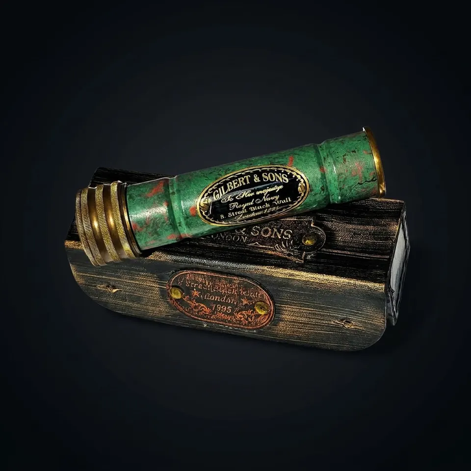 Vintage Solid Brass Kaleidoscope