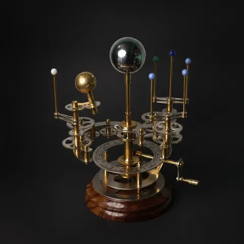 Brass Solar System Orrery, Museum Display view 1