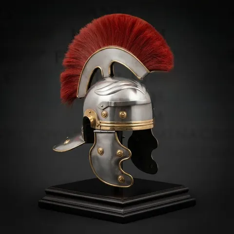 Roman Centurion Helmet — Steel Armor Display view 1