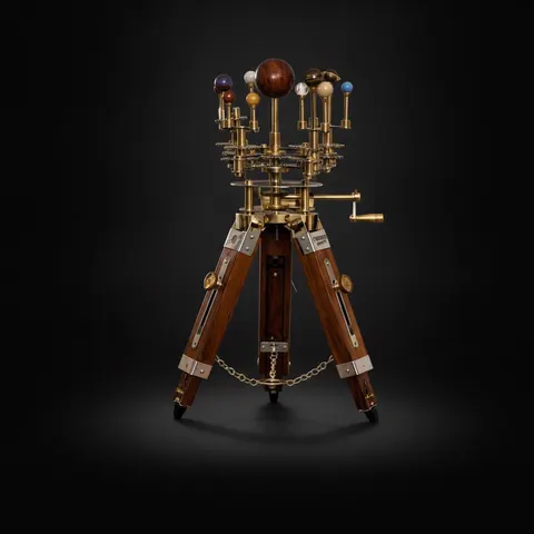 Brass Solar System Orrery, Museum Display view 1