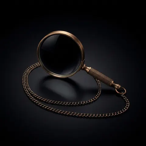 Brass Pocket Magnifier 2" with Steampunk Styling view 1