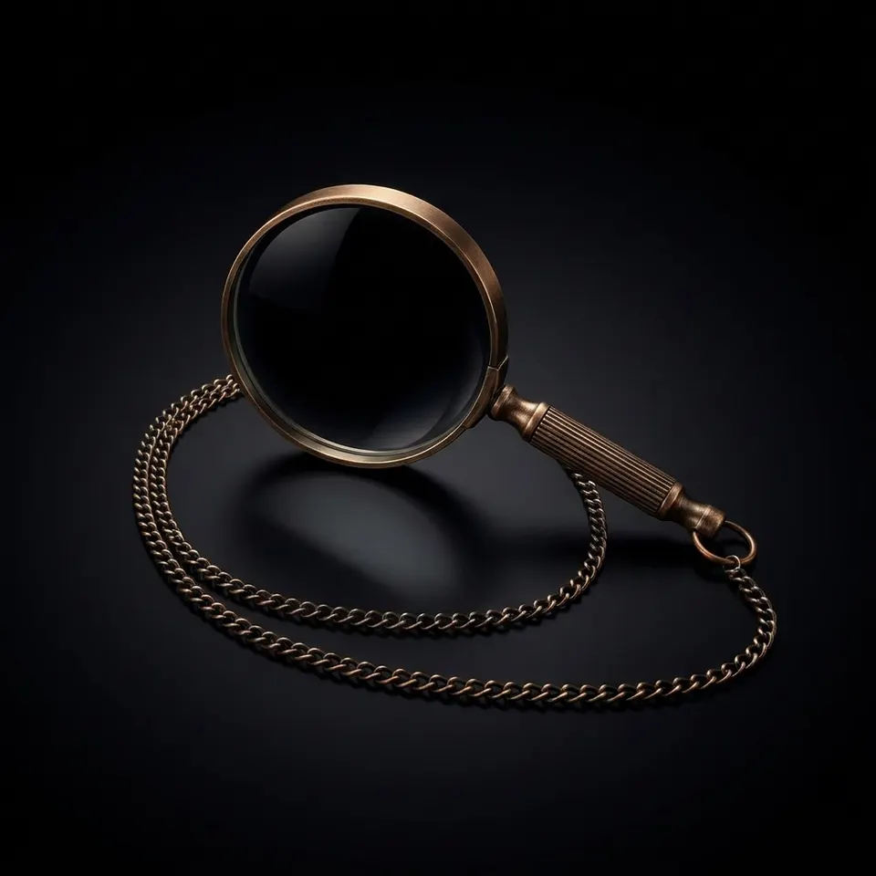 Brass Pocket Magnifier 2" with Steampunk Styling