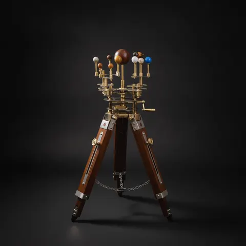 Brass Solar System Orrery, Museum Display view 1