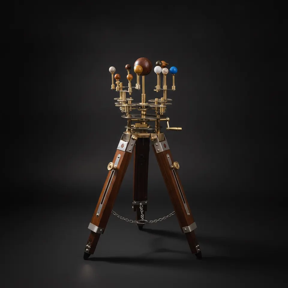 Brass Solar System Orrery, Museum Display