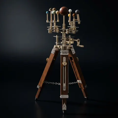 Brass Solar System Orrery, Museum Display view 1