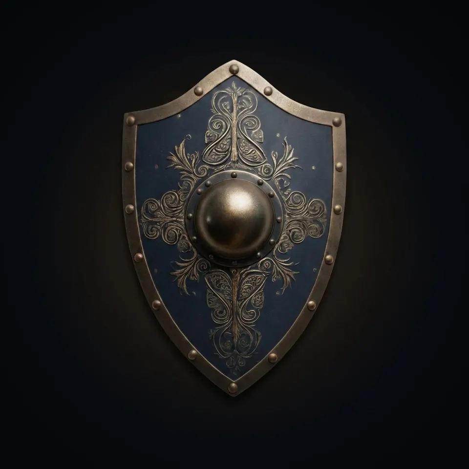 Knight Shield 28 Inch with Medieval Wall Décor
