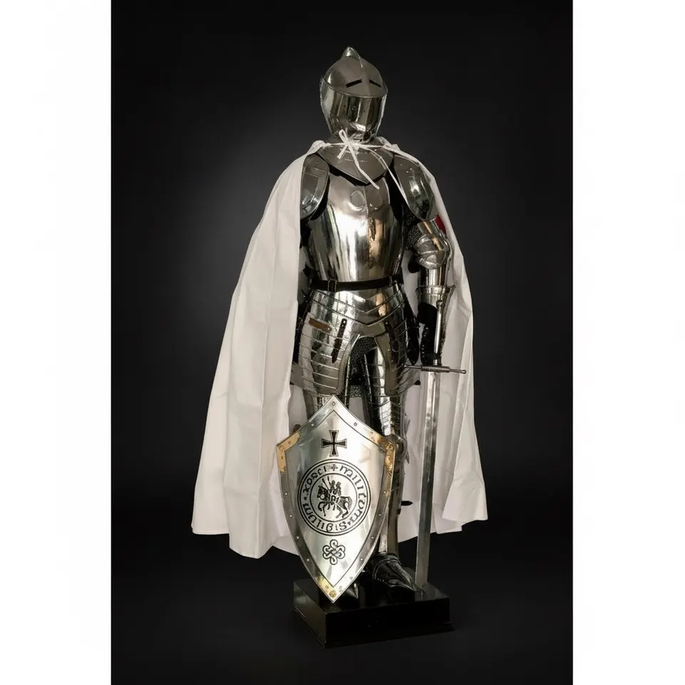 Medieval Knight Suit of Armor with 18-Gauge Steel Full Body LARP