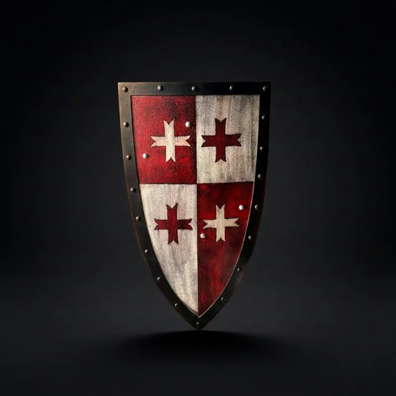 Medieval Viking Wooden Round Shield with Display Variant