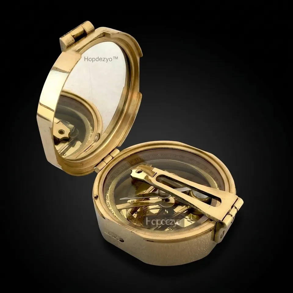 Brunton Compass, Polished Brass