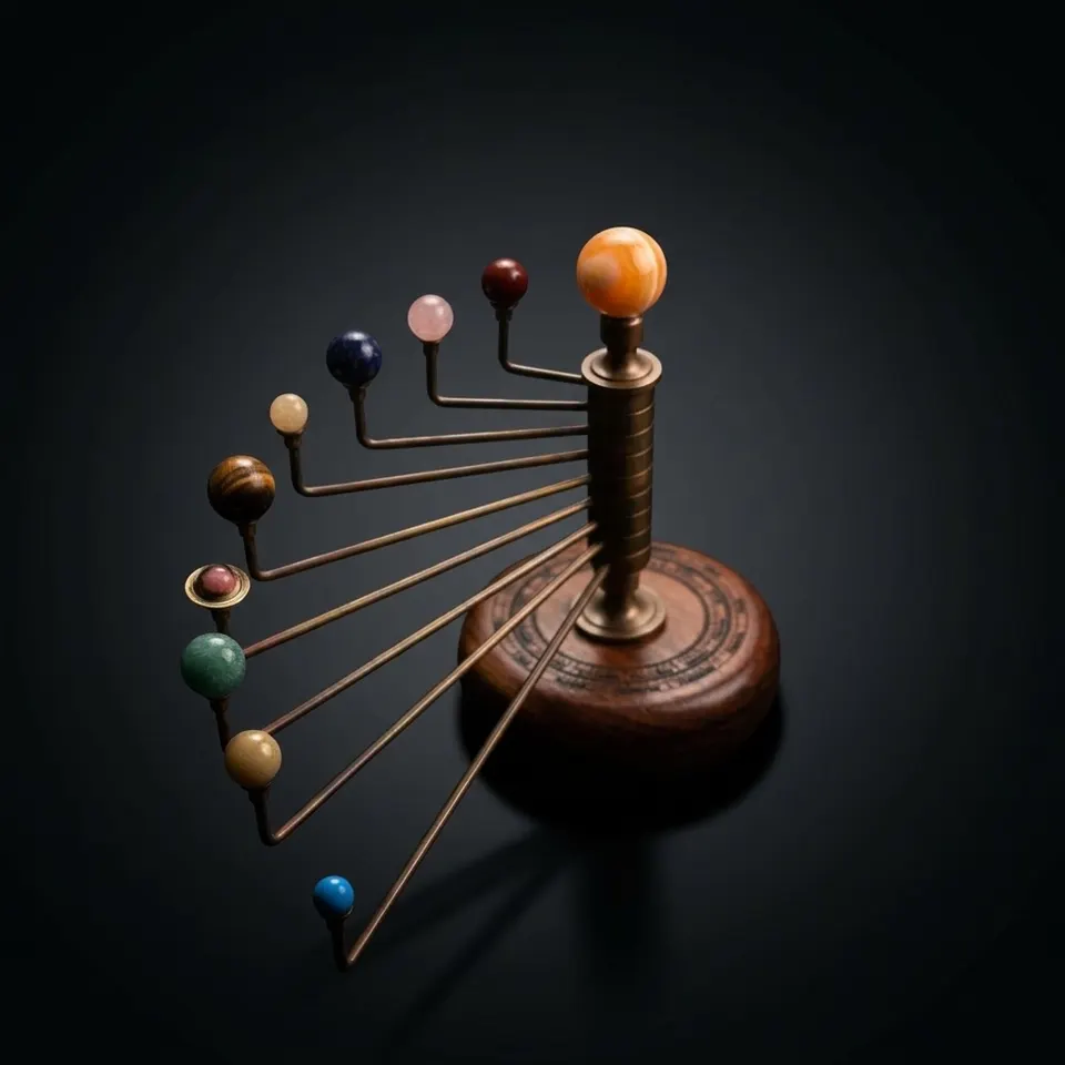 Vertical Solar System Model