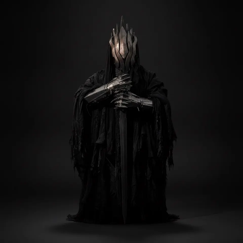 Ringwraith Cosplay Outfit with Witch-king of Angmar Dark Armor