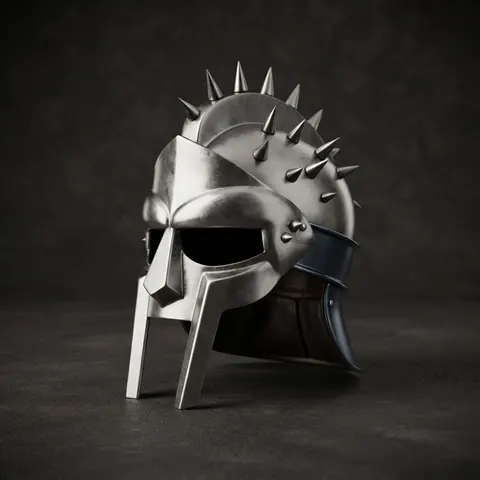 Templar Crusader Knight Helmet — Steel Display view 1