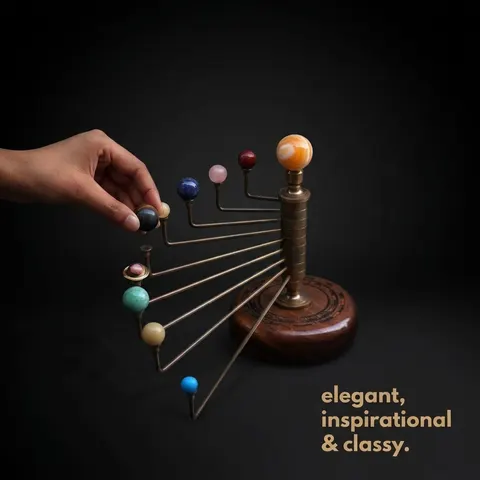 Vertical Solar System Model view 1