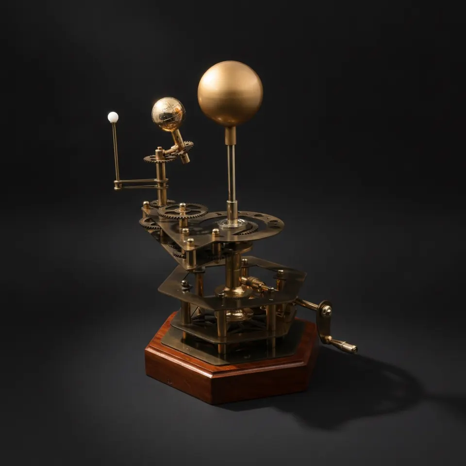 Functional Brass Solar System Orrery, Museum