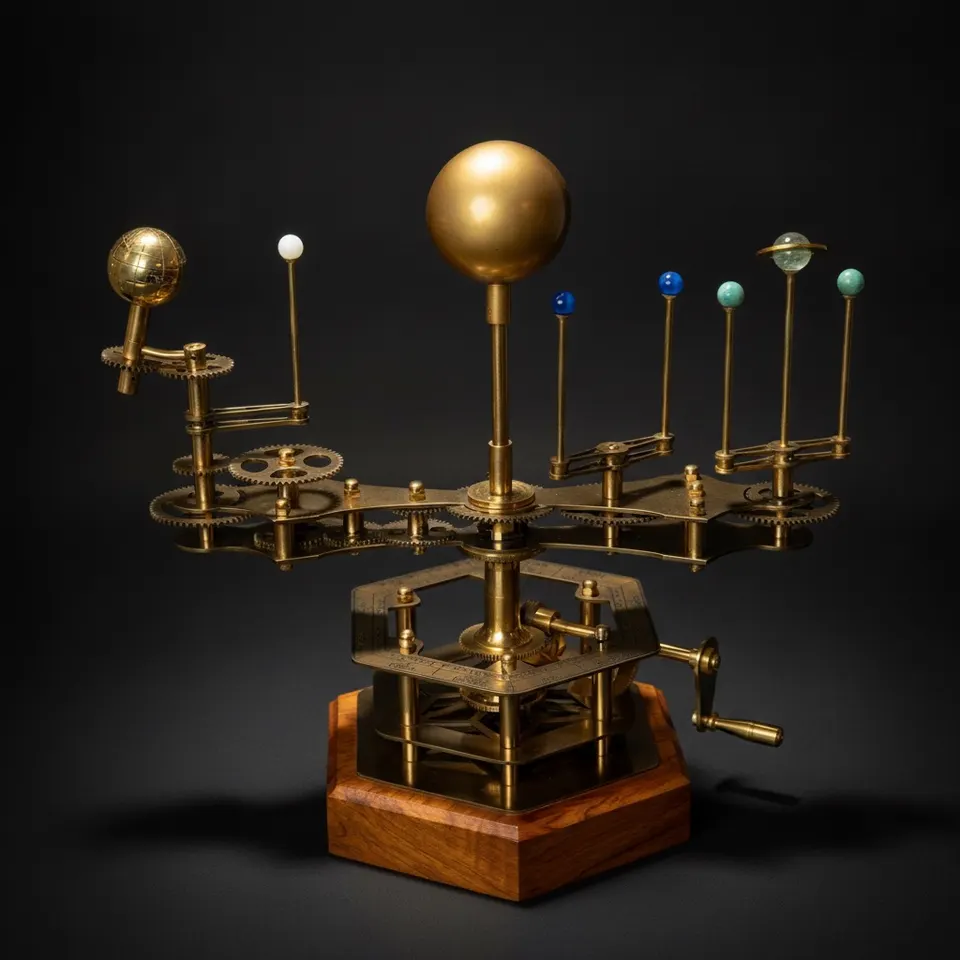 Brass Sun-Earth-Moon Tellurion, Museum Model