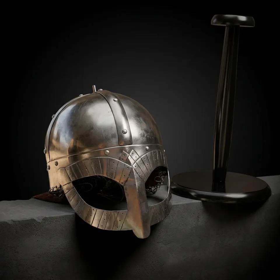 Viking Nasal Chainmail Helmet — Norse Warrior