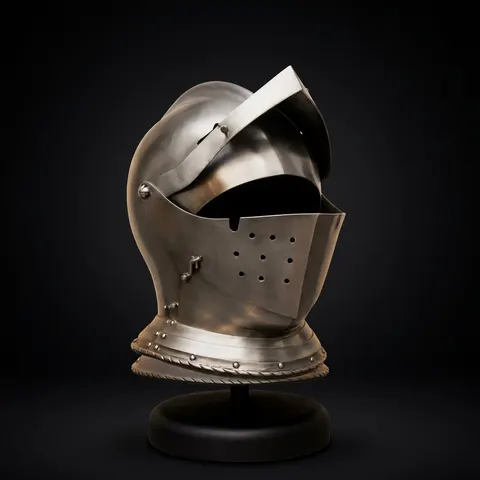 Templar Knight Wearable Armor Helmet view 1