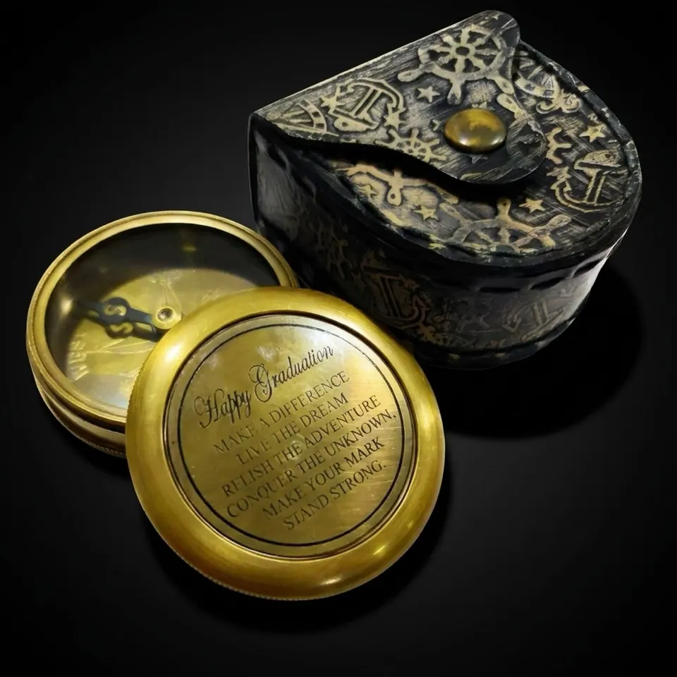 Graduation Compass, Leather Case