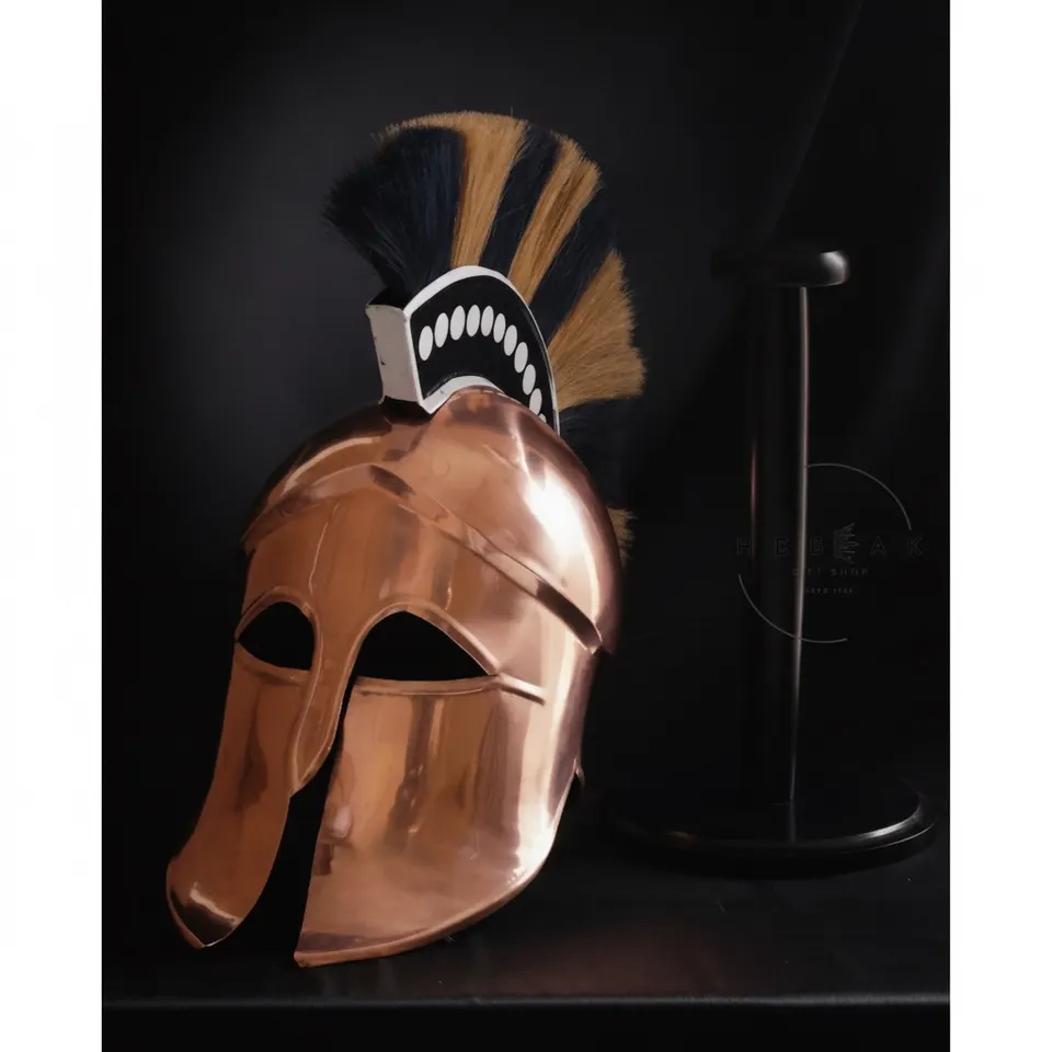 Handcrafted Greek Corinthian Helmet — Spartan