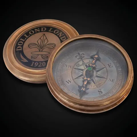 Dollond London Replica Compass, Antique Finish view 1