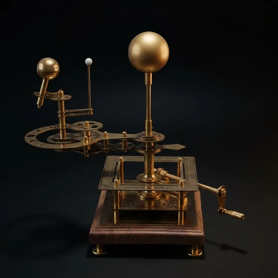 Brass Sun-Earth-Moon Tellurion, Museum Model