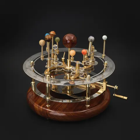 Brass Solar System Orrery, Museum Display view 1