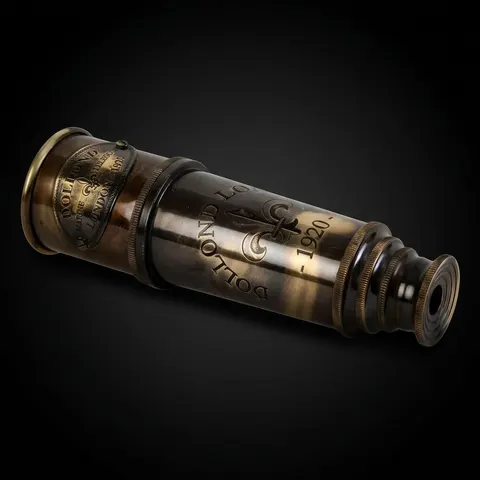 Brass Spyglass Telescope 19" with Wooden Box view 1