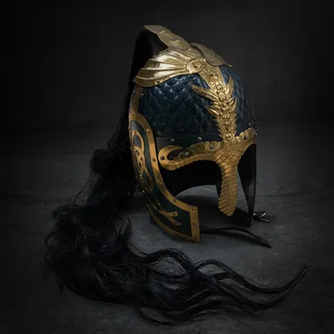 Steel Viking Dragon Helmet — Knight Cosplay Replica view 1