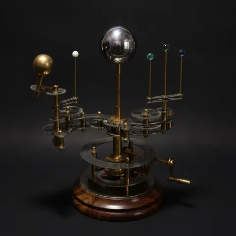 Brass Solar System Orrery, Museum Display view 1