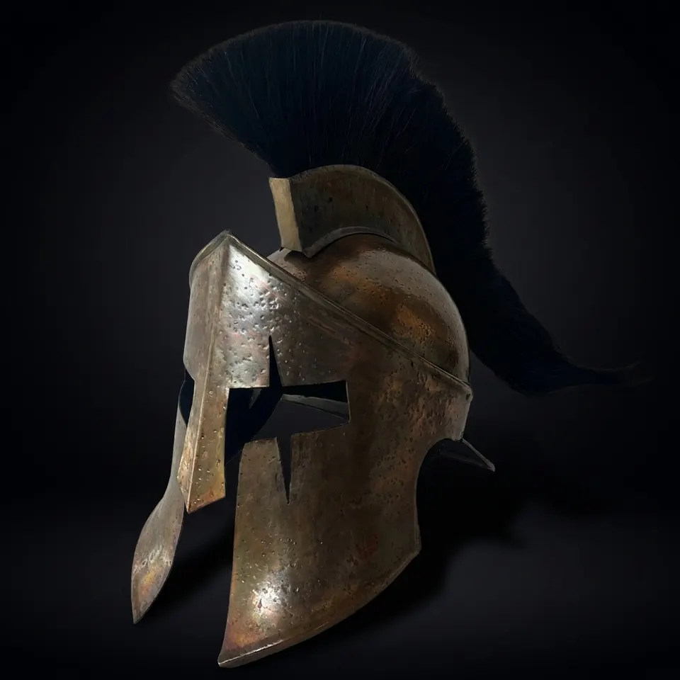 Spartan Decorative Display Shield Helmet