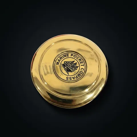 Polished Brass Compass view 1