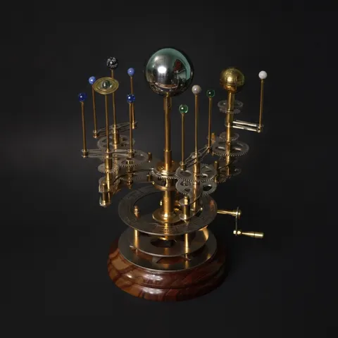 Brass Solar System Orrery, Museum Display view 1